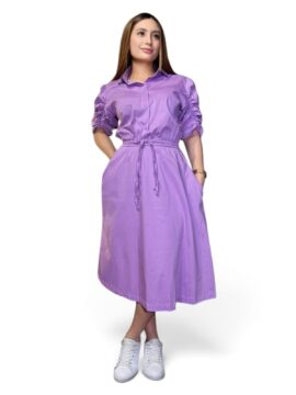 VN-15280 Vestido Cordon 3/4 Popelina