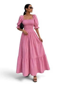 VN-19070 Maxi Vestido Resortado